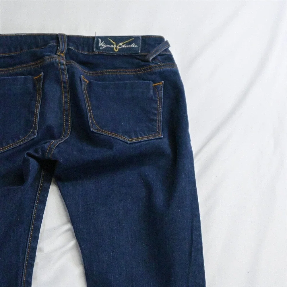 Vigoss 1/2 Jagger Super Skinny Dark‎ Wash Stretch Denim Jeans